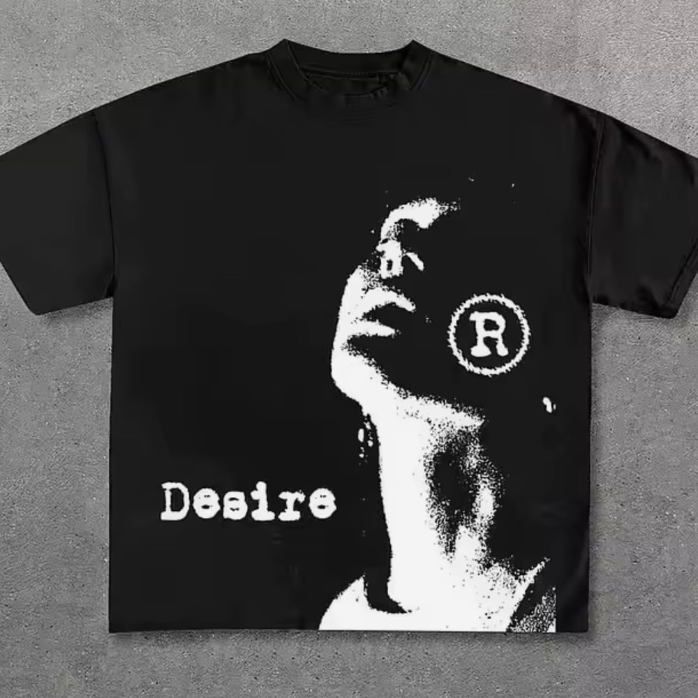 Desire Black Graphic Tee